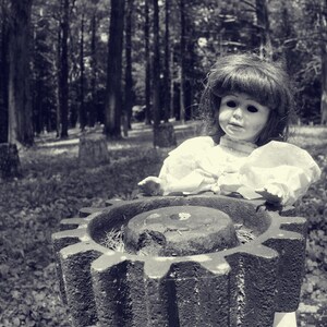 Creepy Doll Art, DIGITAL DOWNLOAD, Doll, Photography, Fine Art, Haunted, digital print, ghost