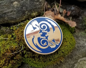 Dancing Dragons Enamel Pin