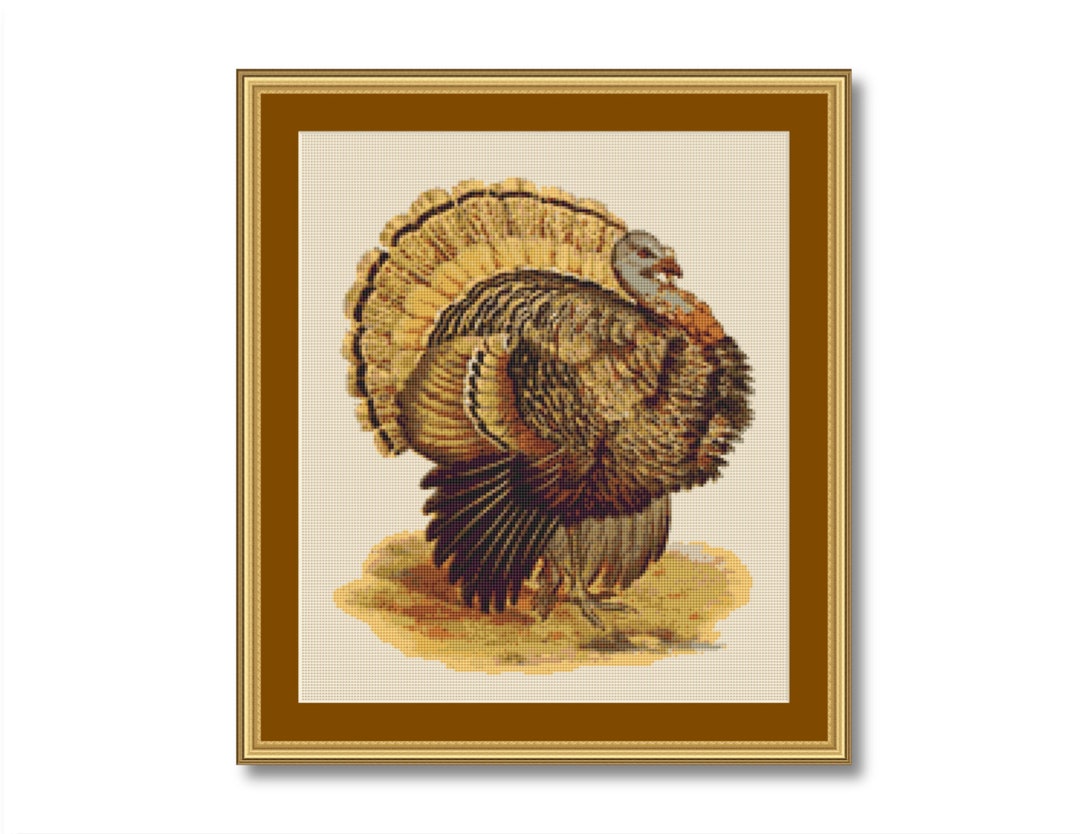 WILD TURKEY' Cross Stitch Pattern / Chart Instant Download Etsy