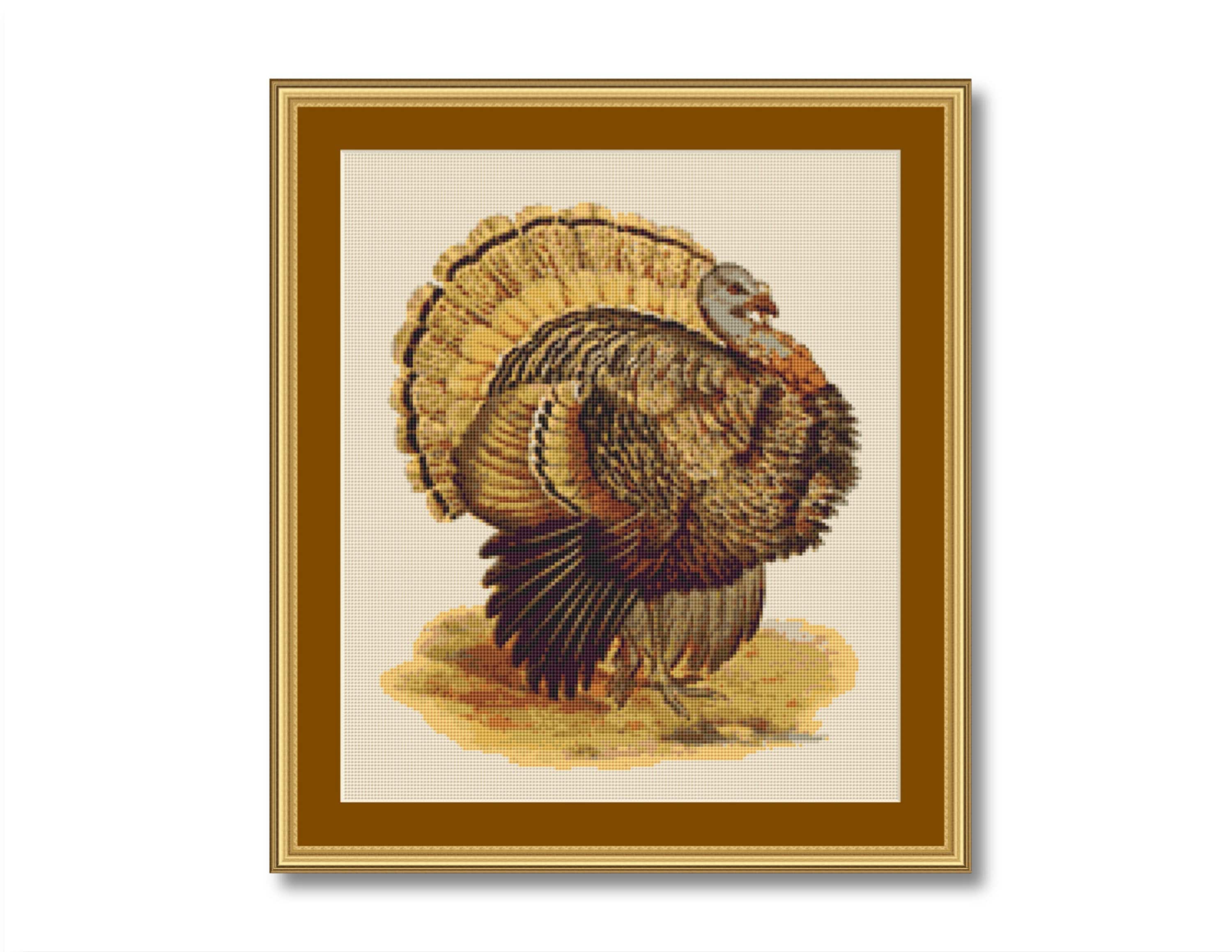 WILD TURKEY Cross Stitch Pattern / Chart Instant Download | Etsy