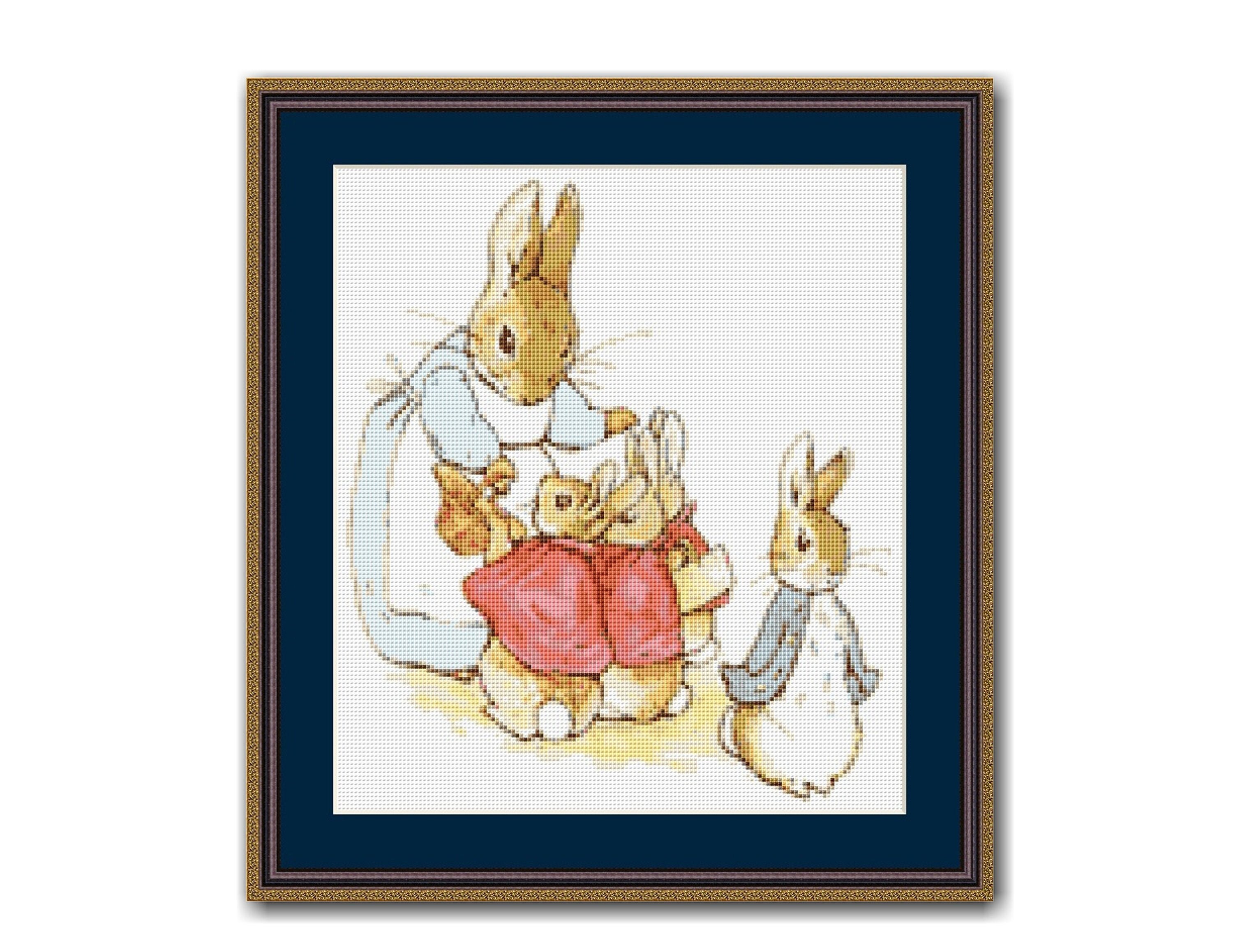 Peter Rabbit A B C Letters Cross Stitch Pattern Pdf Instant Digital Download Beatrix Potter Mrs Rabbit Embroidery Craft Supplies Tools Kits How To Kromasol Com