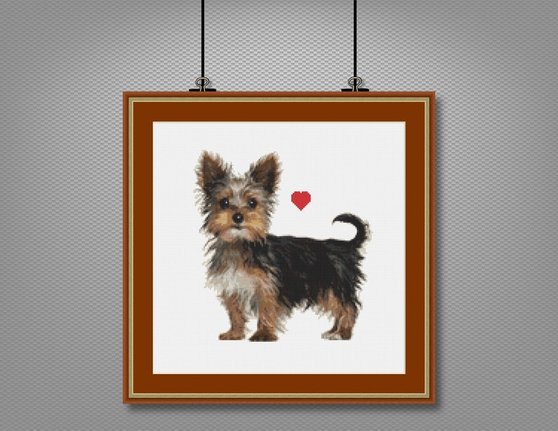 YORKSHIRE TERRIER Cross Stitch Pattern Instant Download Etsy