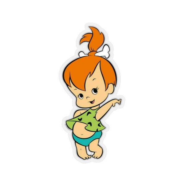 Pebbles. Kiss-Cut Sticker. The Flintstones. Cartoon. Old School. Gift. Tv.