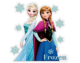 Frozen. Kiss-Cut Stickers. Movie. Kids Cartoon. Winter Movie. Single Stickers. Collector. Custom Design. Easy Peel. Gift for Crafting.