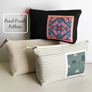 Sewing Bag Pattern//Fussy Cut Pattern//Zipper Pouch Pattern