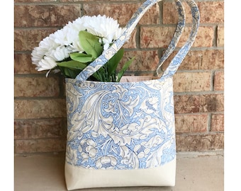 Tote Bag Pattern//Market Tote Bag Pattern//Sewing Bag Pattern//Project Bag Pattern