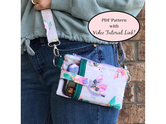 Sewing Patterns Bags//PDF Bag Pattern, Crossbody Bag Pattern//Wallet//Phone Pouch//Wristlet