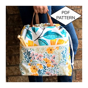 PROJECT BAG PATTERN//Knitting Bag//Project Bag//Bag Pattern pdf//Bag Pattern