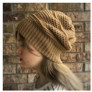 Häkelanleitung//Slouchy Beanie Pattern//Häkelmütze Muster//Beanie Pattern//Häkelmütze PDF//Slouchy Beanie PDF