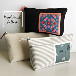 Sewing Bag Pattern//Fussy Cut Pattern//Zipper Pouch Pattern