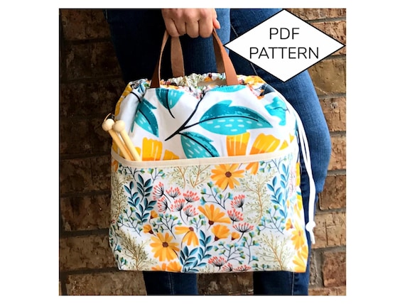 PROJECT BAG PATTERN//Knitting Bag//Project Bag//Bag Pattern pdf//Bag Pattern