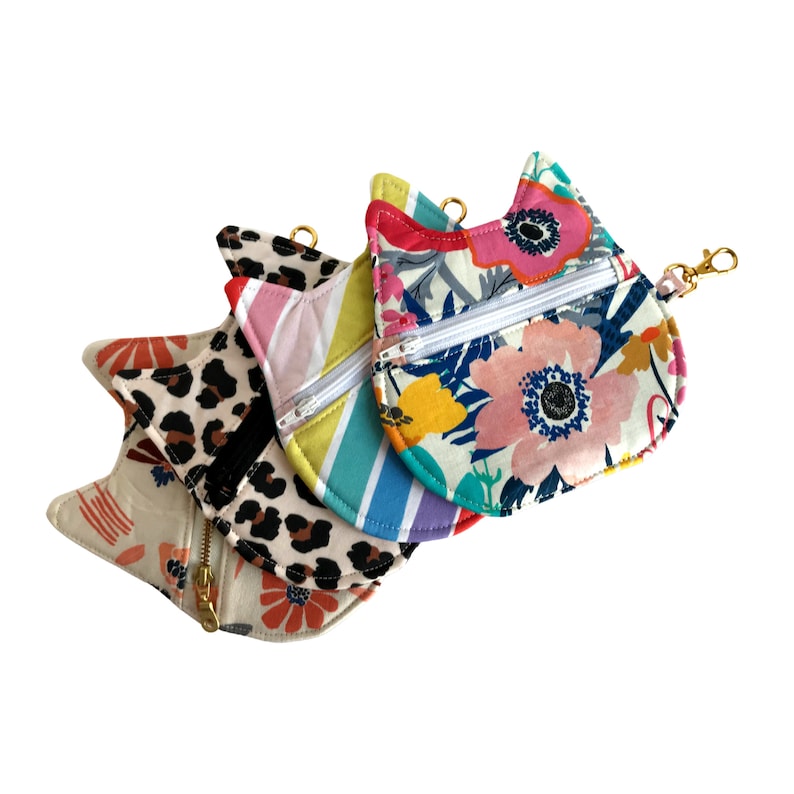 Sewing Pattern//Bag Pattern pdf//Cat Pouch Pattern//Zipper Pouch Pattern image 9