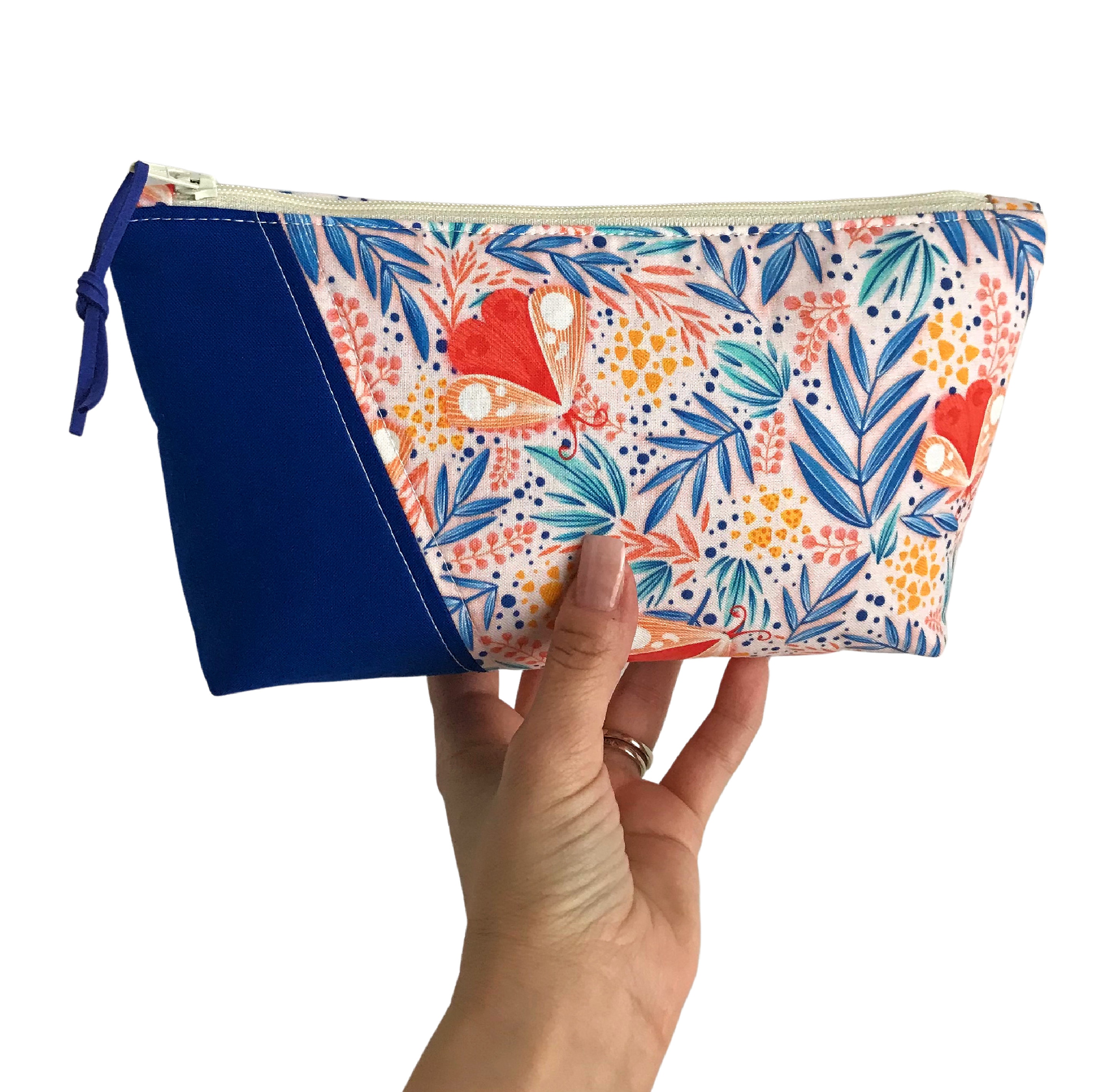 Bag Sewing Pattern, Sewing Tutorial, PDF Bag Pattern, Easy Bag Sewing Pattern, Beginner Sewing Pattern, Makeup Bag Pattern, Zipper Pouch