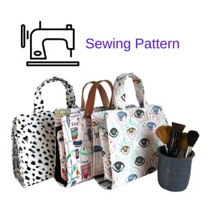 Makeup Bag Sewing Pattern//Sewing Bags Pattern//Easy Sewing Pattern