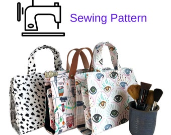 Makeup Bag Sewing Pattern//Sewing Bags Pattern//Easy Sewing Pattern