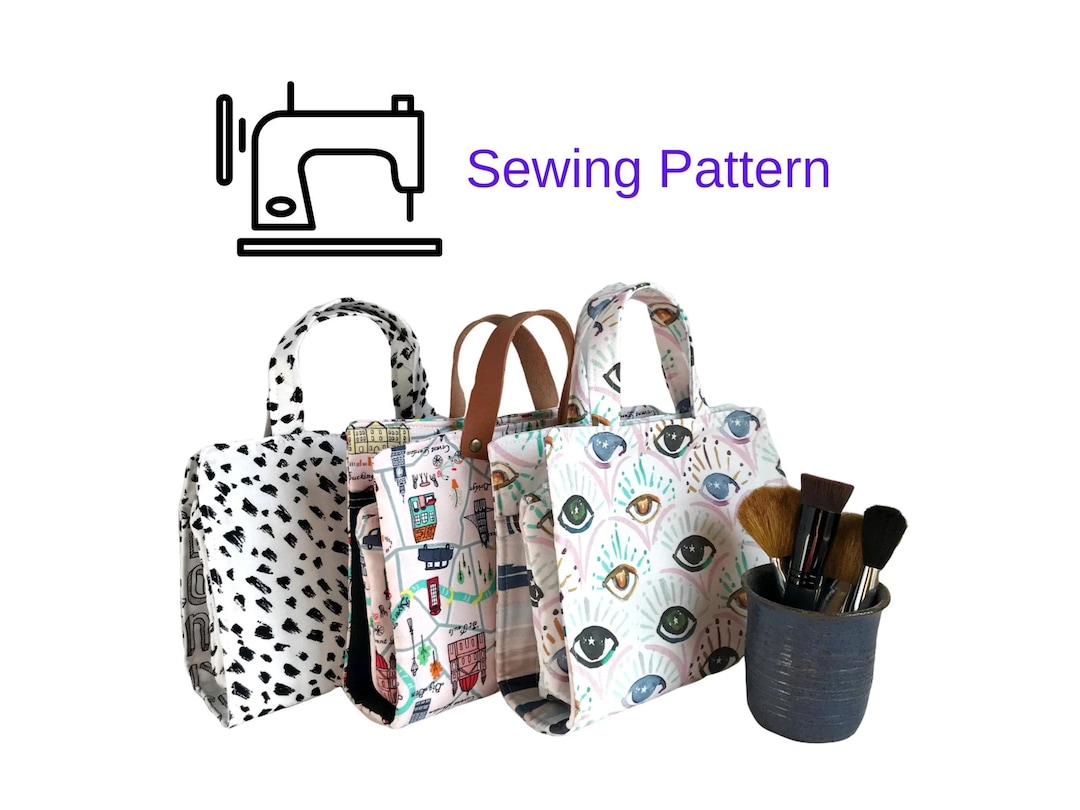 Makeup Bag Sewing Pattern//sewing Bags Pattern//easy Sewing Pattern Etsy