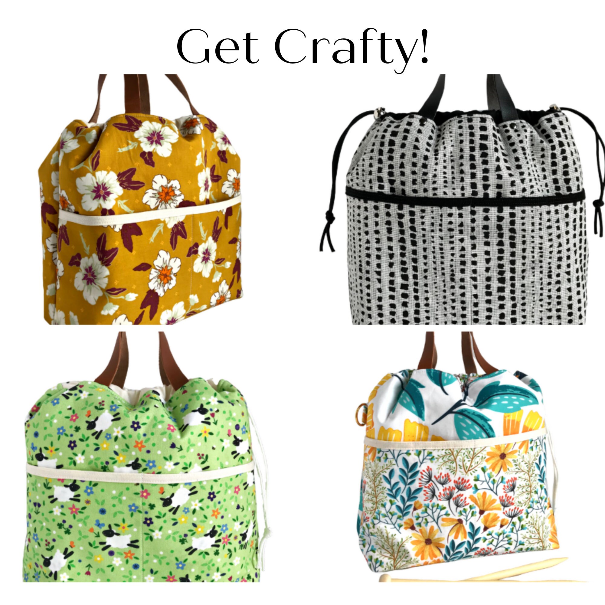 PROJECT BAG PATTERN Easy Design Large Project Bag with Etsy