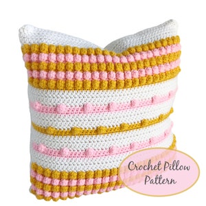 Crochet Pillow Pattern//Easy Crochet Pattern//Beginner Crochet//Crochet Baby Pillow