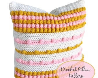 Patron de coussin au crochet//Motif de crochet facile//Crochet pour débutant//Oreiller pour bébé au crochet