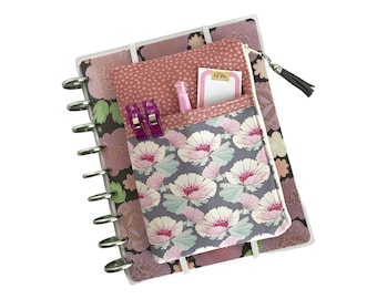 Patrón de costura en PDF para estuche de agenda / Tutorial para estuche de lápices con cremallera / Bolsa organizadora elástica para agenda / Proyecto de costura para principiantes / Descarga instantánea