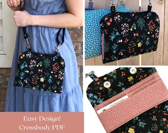 CROSSBODY Bag Pattern//PDF Sewing Pattern//Sewing Bag Pattern