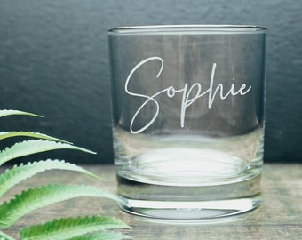 Personalised Name Glass For Sister 30th - Custom Engraved Tumbler