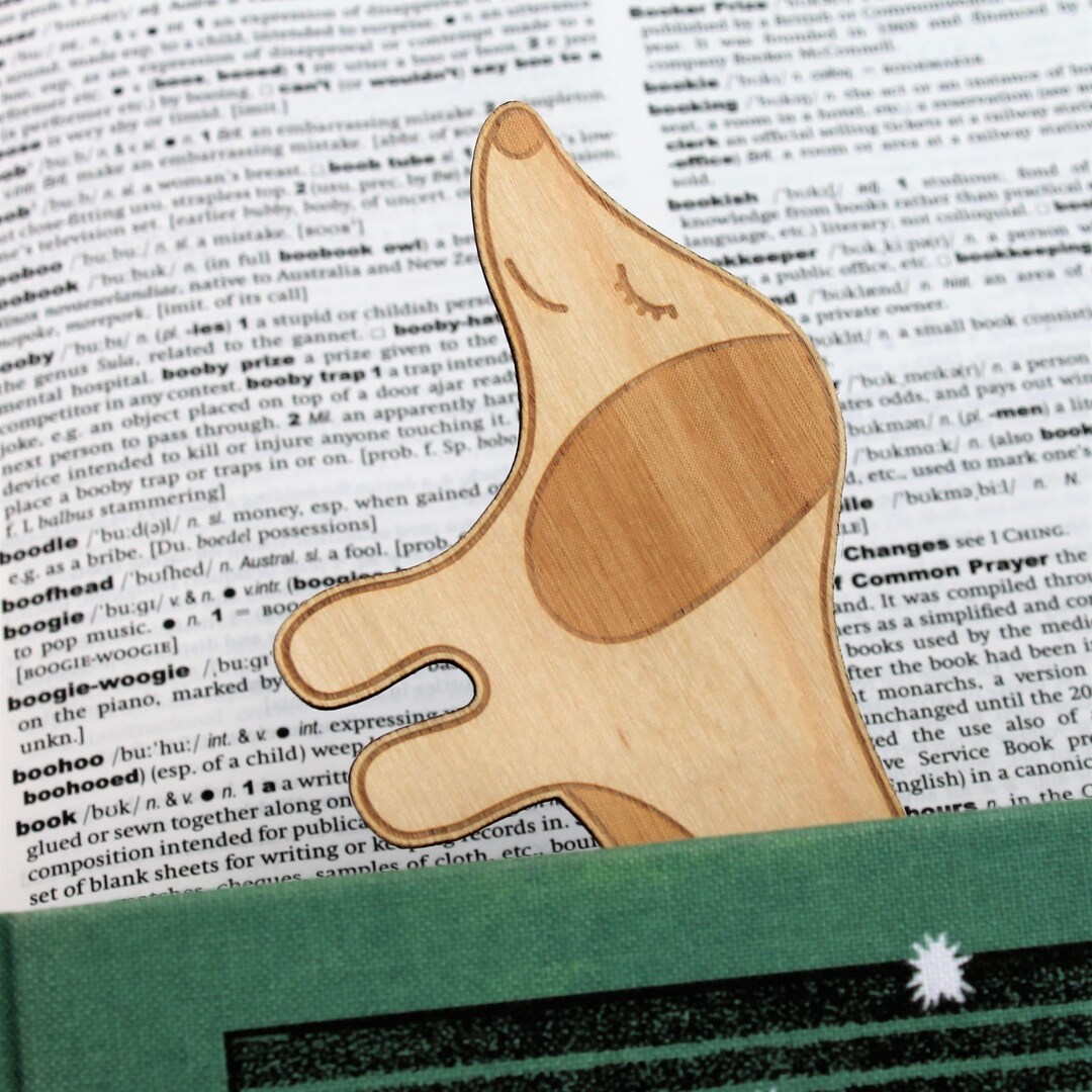 Wooden Dachshund Sausage Dog Bookmark Engraved Personalised - Etsy