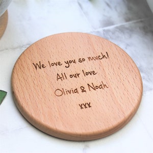 Dad's Whisky Wooden Personalised Funny Coaster Engraved Fathers Day Gift image 6