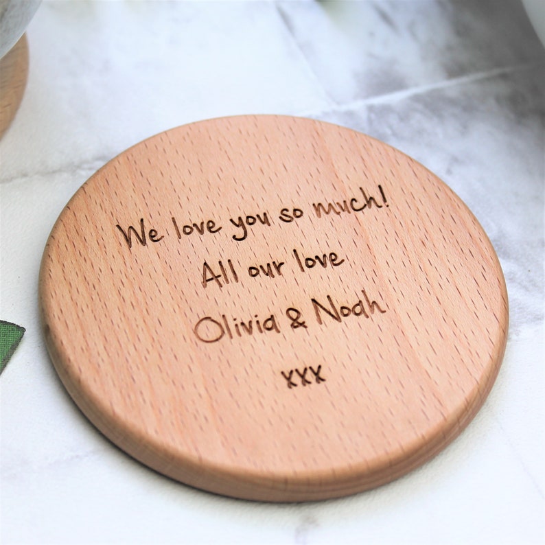 Daddy Bear Wooden Personalised Coaster Engraved Fathers Day Gift image 6