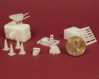 S Scale Model Railroad Miniatures - Construction Collection
