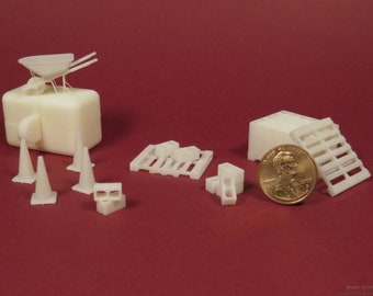 O Scale Model Railroad Miniatures - Construction Collection
