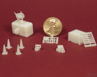 HO Scale Model Railroad Miniatures - Construction Collection