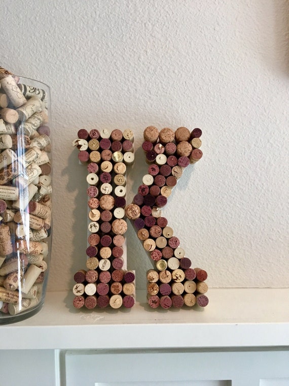 Wine Cork Letters A B C D E F G H I J K L M N Etsy