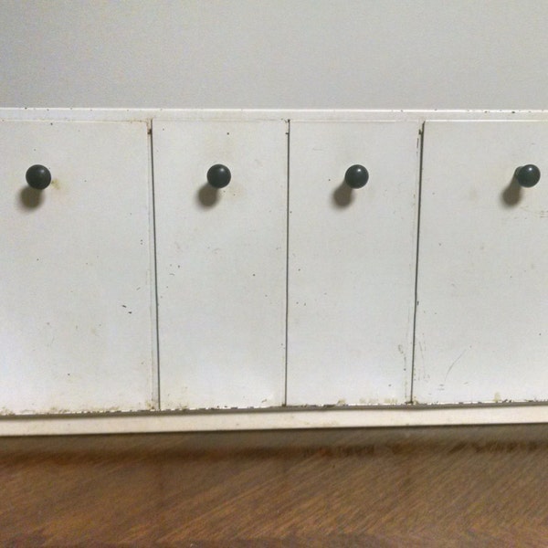 Vintage Steel Industrial Style Hanging Cabinet for Dry Goods