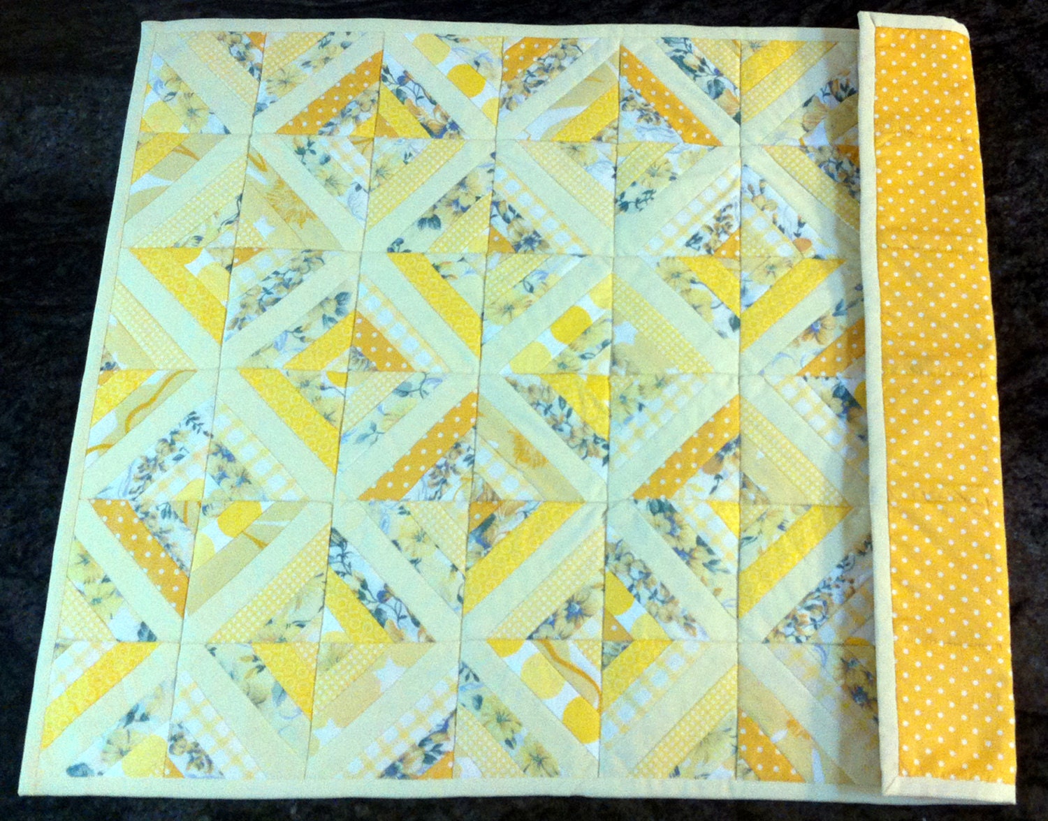 Baby quilt for pram or cradle. Etsy