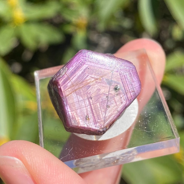 Chatoyant Ruby crystal from Madagascar, Africa