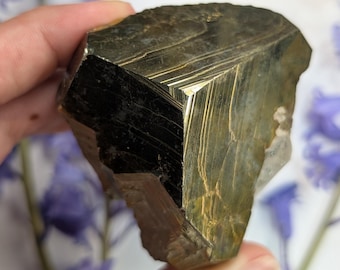 Washington Iridescent Pyrite & Quartz Crystal, Spruce Ridge, King County, WA, USA