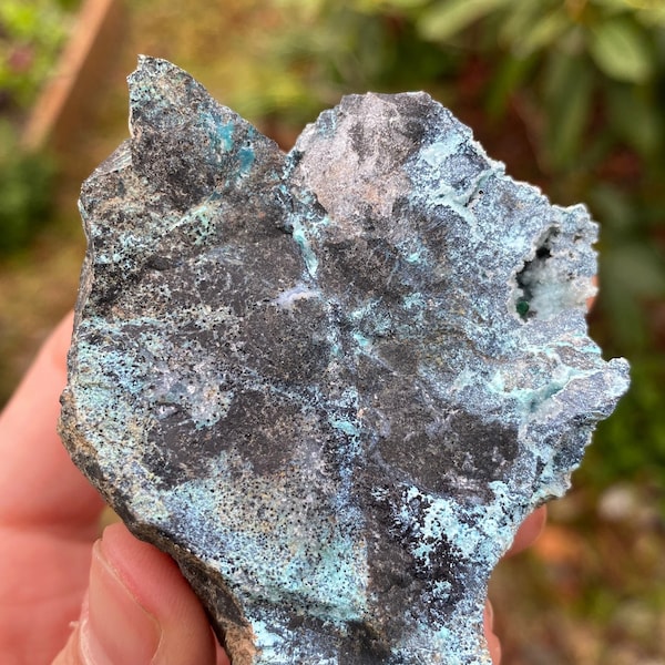 Arizona druzy chrysocolla and brochantite, found at planet mine, AZ, USA