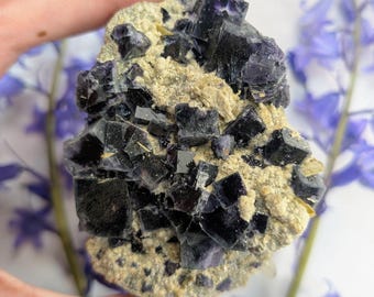 Purple Fluorite Crystal, China