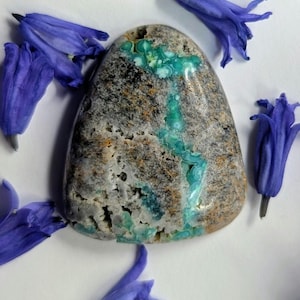 Wavellite Cabochon, Montgomery County, Arkansas