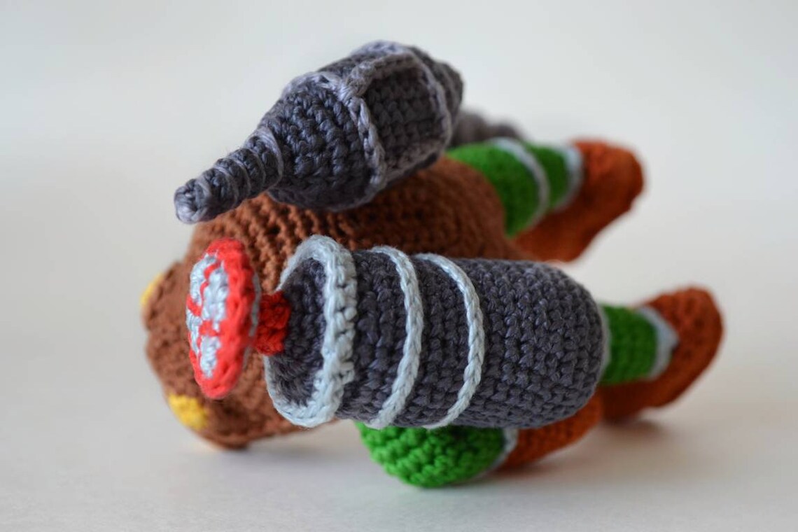 Big daddy plush Bioshock crochet keychain Amigurumi | Etsy