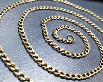 Vintage 9ct GOLD CHAIN Necklace - Very Long 26" - 5.9g