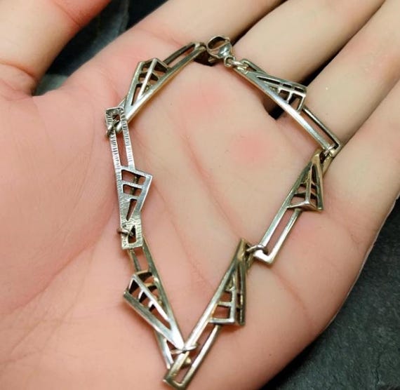 ヴィンテージ キャリック スターリング シルバー ブレスレット