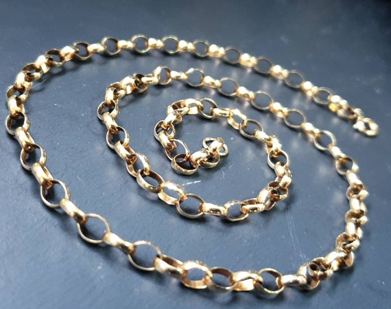 9ct gold belcher chain - Find the best price - UK