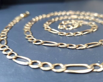 Ciondolo Catena Rolo Belcher Taglio Diamante 2mm – Oro Giallo 9ct Su Argento – Lunghezza 16-24 Pollici - Foto 4
