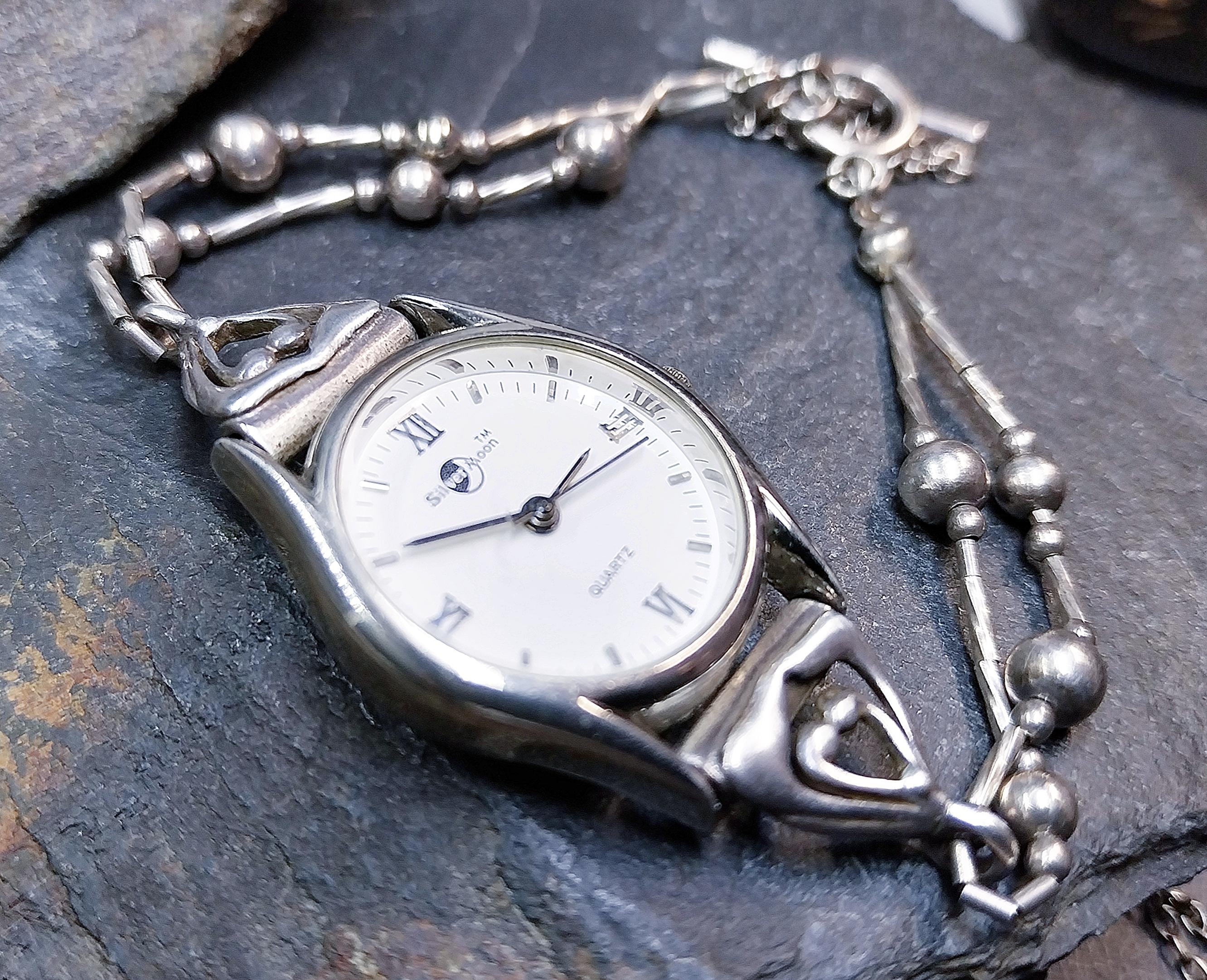 時計　BASLE 18k +STERLING SILVER Konstantino Dome Sterling Silver & 18k Yellow Gold Mother of