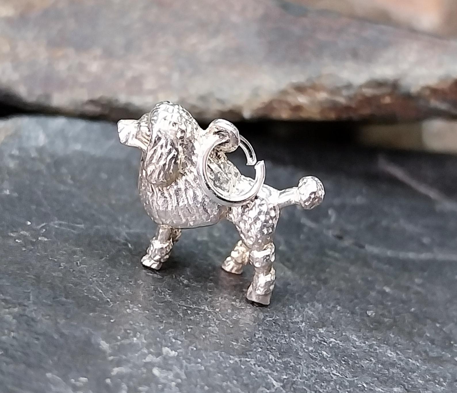 Sterling Silver S925 - COCKAPOO HEART CHARM