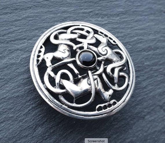 Sterling Silver CELTIC ZOOMORPHIC Brooch Kit Heath