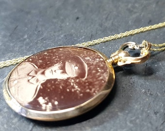 アンティーク　ヴィクトリア朝　フォブ　ロケット　ペンダント　ネックレス ビクトリア朝時代の9カラットゴールドフォトロケットフォブ/ペンダント