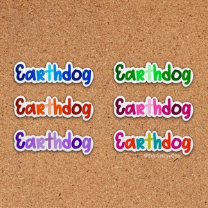 Earthdog sticker, Rat catcher scent work, Gift for dog trainer, terrier, dachshund, obedience, agility, dog sports decal, earthdog decal,